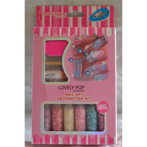 Kit Decoration Ongles Nail Art Lovely Pop Paillete 