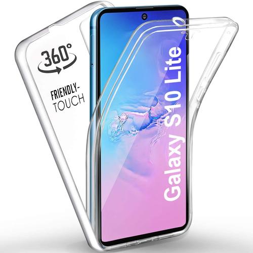 Coque Avant Et Arrière Pour Samsung Galaxy S10 Lite Protection D'écran Fine Transparent Transparent Clair Tpu Bumper 360 ° Corps Complet En Gel Silicone Tpu Galaxy S10 Lite, Clair