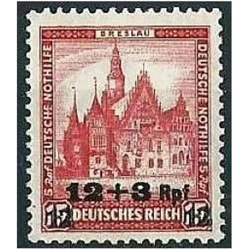 Allemagne, Rép. De Weimar, 1932, Beau Timbre Yvert 440, Timbre 436 Hôtel De Ville De Breslau Surchargé - Au Profit Des Pauvres, Neuf*.