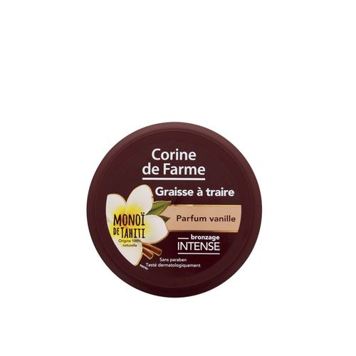 Corine De Farme - Graisse À Traire - Bronzage Intense -Au Monoï De Tahiti -Parfum Vanille - Made In France - 150 Ml 