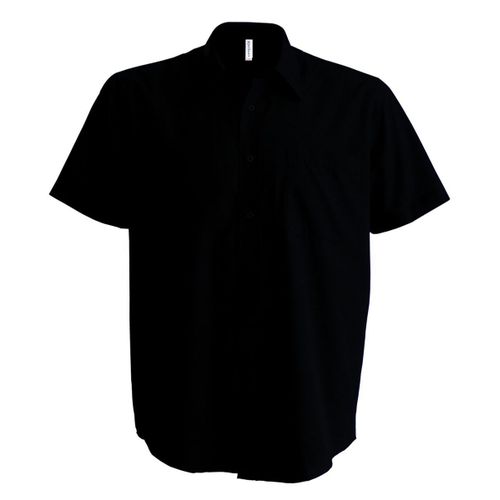 Chemise Popeline Manches Courtes - K551- Noir - Homme