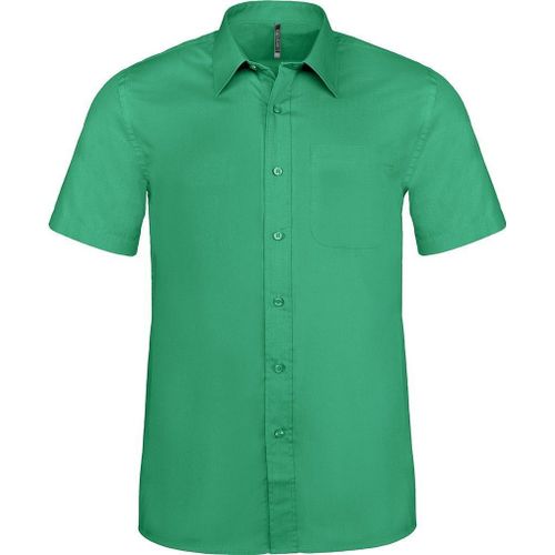 Chemise Popeline Manches Courtes - K551- Vert Kelly - Homme
