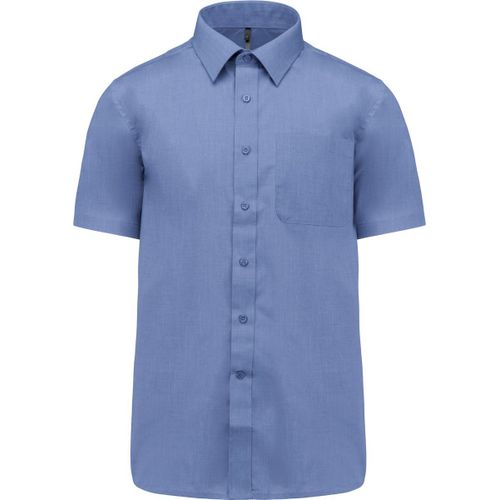 Chemise Popeline Manches Courtes - K551- Bleu Cobalt - Homme