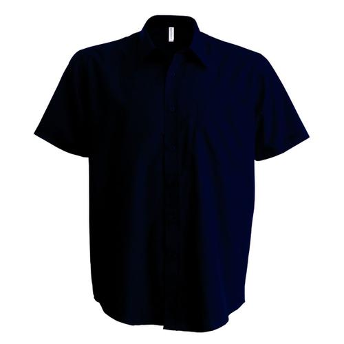 Chemise Popeline Manches Courtes - K551- Bleu Marine - Homme