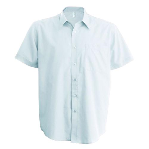 Chemise Popeline Manches Courtes - K551- Blanc - Homme