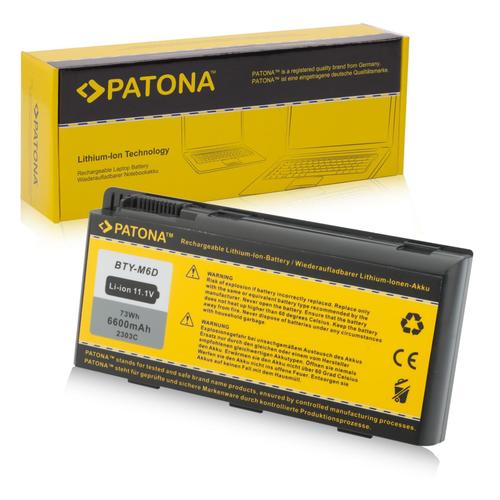 Batterie Li-Ion 11.1V 6600 mAh haut de gamme pour PC portable MSI GT660R-205NL de marque Patona®