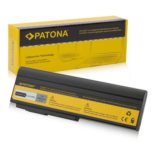 Batterie Li-Ion 11.1V 6600 mAh haut de gamme pour PC portable Asus N61JA-JX087X de marque Patona®