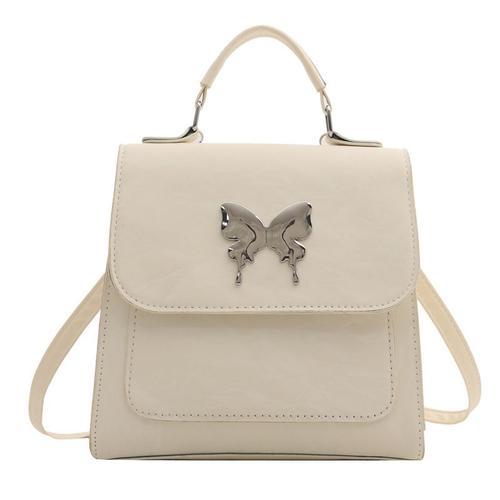 Sac à dos femme LOILERIE UK 2024 Outdoor Travel nouveau petit sac à dos de personnalité minimaliste et décontracté. Couleur: Blanc.