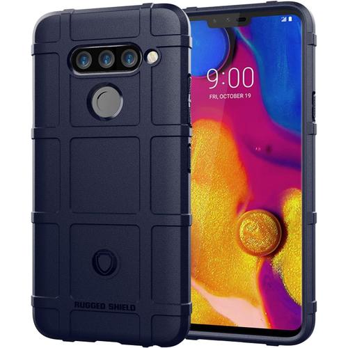 Case Tablet Pc Couverture De Silicone De Couverture Robuste De Corps Antichoc Lg V40 V40 Thinq Couvercle Protecteur Avec Doublure Givrée Tablet Couverture Arrière Color : Dark Blue