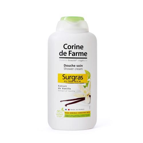 Corine De Farme - Douche Soin - Surgras - Extrait De Vanille- Made In France - Format 500ml 