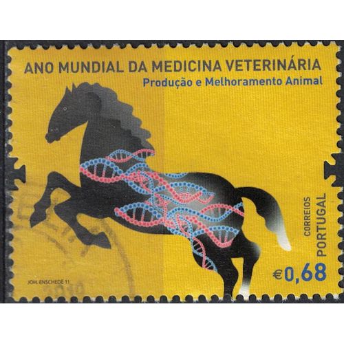 Portugal 2011 Oblitéré Used Année Mondiale De La Médecine Vétérinaire Cheval Su