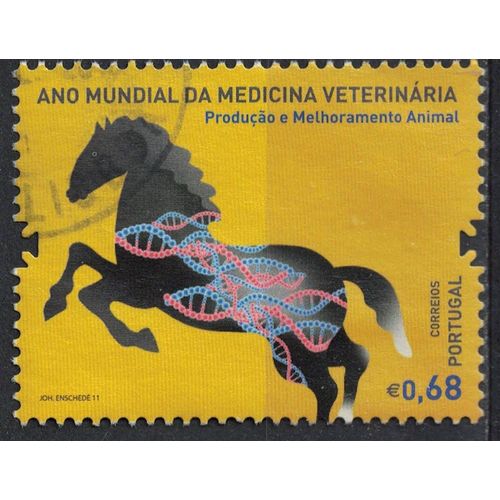Portugal 2011 Oblitéré Used Année Mondiale De La Médecine Vétérinaire Cheval Su