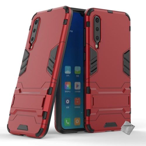 Housse Etui Coque Rigide Anti Choc Pour Xiaomi Mi 9 Se + Film Ecran - Rouge
