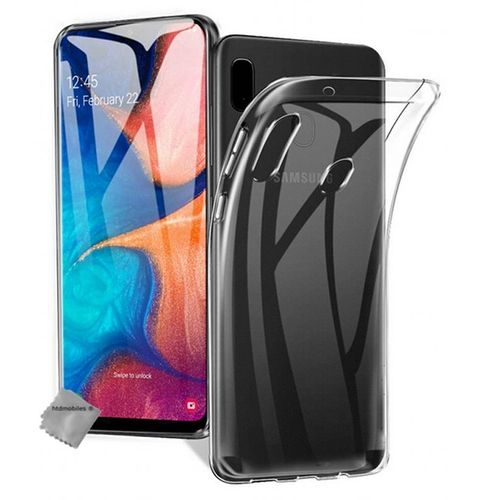 Housse Etui Coque Silicone Gel Samsung Galaxy A20e + Film Ecran - Transparent Tpu