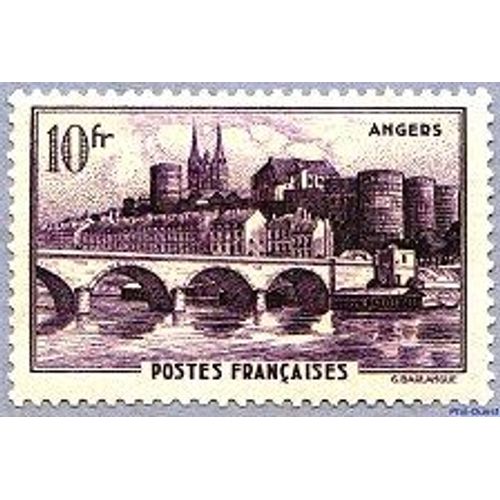 Angers Le Pont Sur La Maine Et Le Château