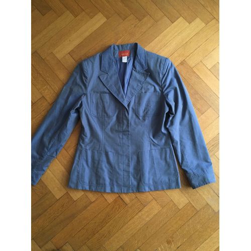 Veste Mi Longue Cyrillus Bleu Jean Clair Taille 40