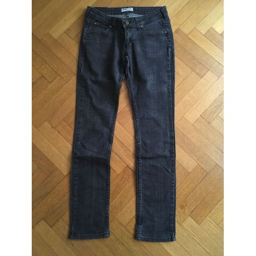 Jean Gris Foncé Lee Droit Taille W29 L33