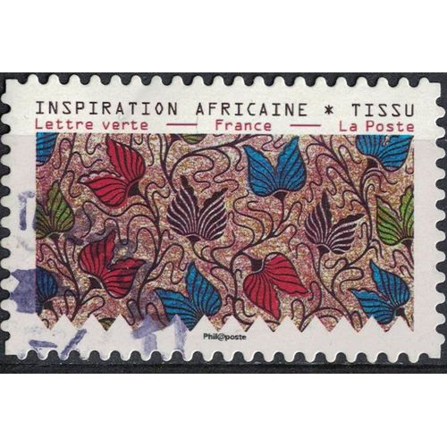 France 2019 Oblitéré Rond Used Tissus Motifs Nature Inspiration Africaine Timbre 02 Su