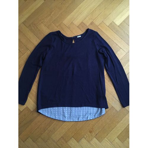 Pull Pimkie Bleu Marine Ouverture Fantaisie Au Dos