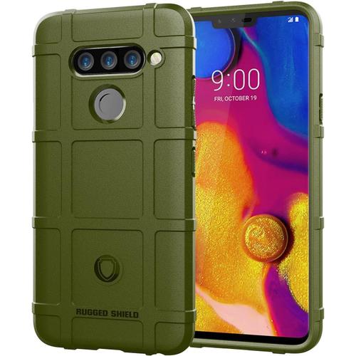 Case Tablet Pc Couverture De Silicone De Couverture Robuste De Corps Antichoc Lg V40 V40 Thinq Couvercle Protecteur Avec Doublure Givrée Tablet Couverture Arrière Color : Army Green