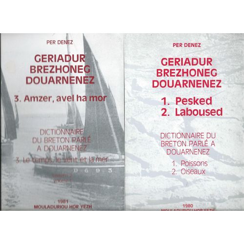 Geriadur Brezhoneg Douarnenez - Per Denez - Tome 1 À 4 -