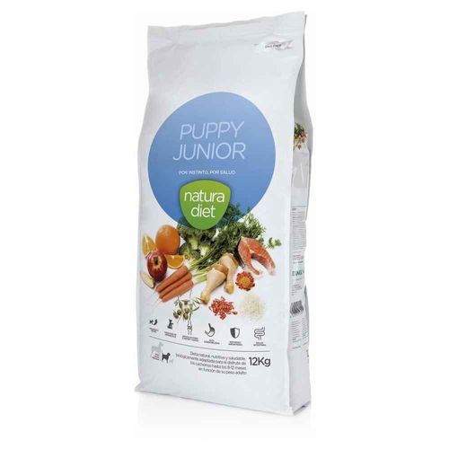 Croquettes Puppy Junior Poulet Pour Chiot - Natura Diet - 12kg