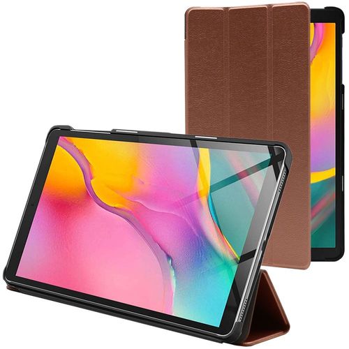 Ebeststar - Housse Samsung Galaxy Tab A 10.1 2019 T515 Etui Pu Slim Smartcase Support Haute Solidité, Or Rose Gold [Dimensions Precises Tablette : 245 X 149 X 7.5mm, Écran 10.1'']