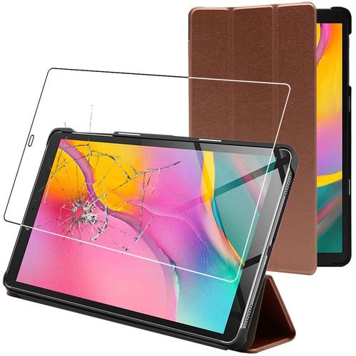 Ebeststar - Housse Samsung Galaxy Tab A 10.1 2019 T515 Etui Pu Slim Smartcase Support Haute Solidité, Or Rose Gold [Dimensions Precises Tablette : 245 X 149 X 7.5mm, Écran 10.1'']