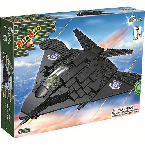 Banbao F-117 Spy Fighter Plane Toy Building Set, 250-Piece