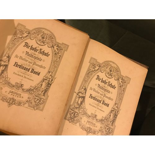 Ferdinand David Hohe Schule Des Violinspiels Recueil Violon Piano Partition Peters Vol. 1