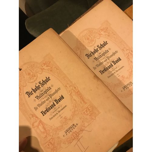 Ferdinand David Hohe Schule Des Violinspiels Recueil Violon Piano Partition Peters Vol. 2