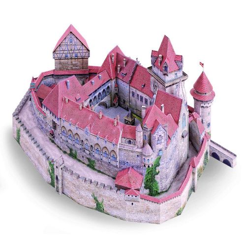 Puzzle 14 Pièces Maquette En Carton : Château De Kreuzenstein