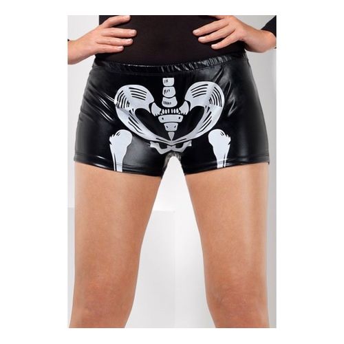 Short Squelette Noir Pour Femme (Taille L)