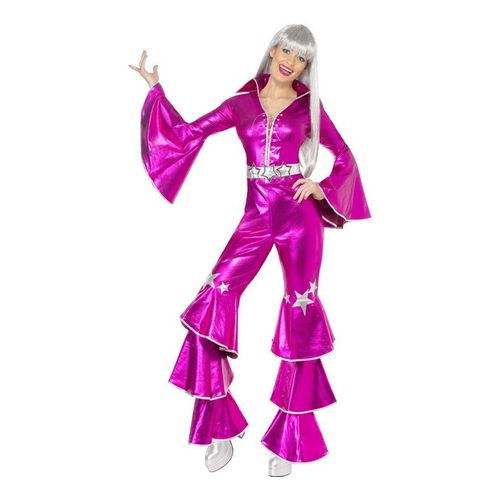 Déguisement Disco Dancing Dream Rose Pour Femme Plusieurs Tailles (Taille L)