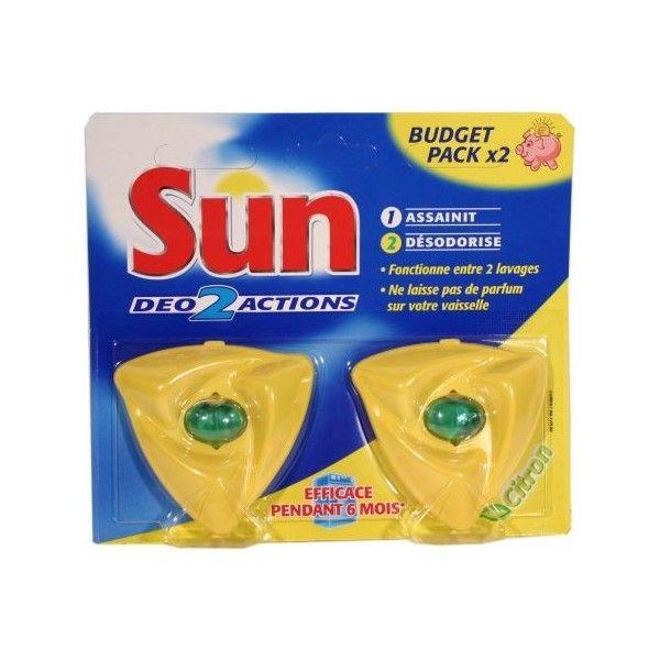 Sun Désodorisant Pour Lave-Vaisselle Expert Citron Duo Pack (Lot de 2) :  : Epicerie