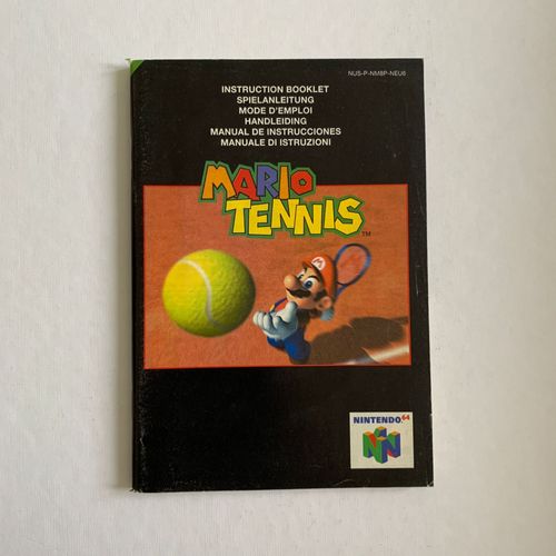 Notice Mario Tennis - Nintendo 64