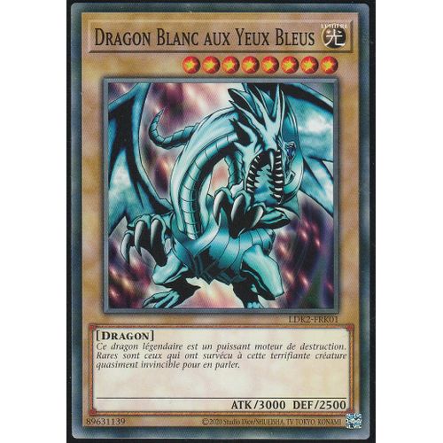 Carte Yu-Gi-Oh - Dragon Blanc Aux Yeux Bleus - Ldk2-Frk01 -