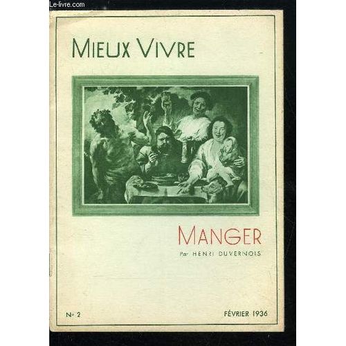 Mieux Vivre N° 2 - Manger Par Henri Duvernois