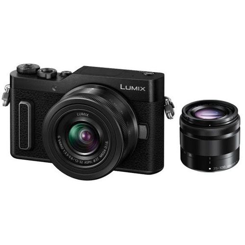Panasonic Lumix G DC-GX880W - Appareil photo numérique - sans miroir - 16.0 MP - Quatre tiers - 4K / 30 pi/s - 2.7x zoom optique objectif 12-32 mm et 35-100 mm - Wi-Fi - noir