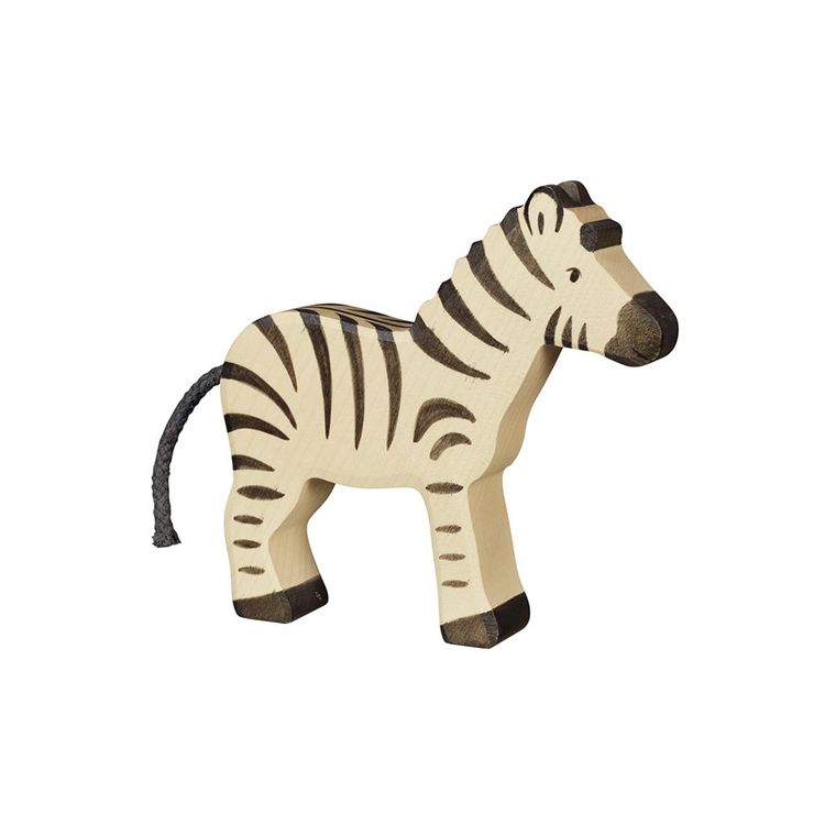 Figurine En Bois Zèbre Holztiger