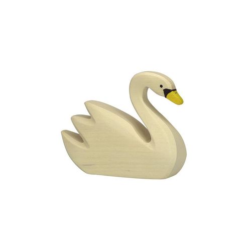 Figurine En Bois Cygne Holztiger