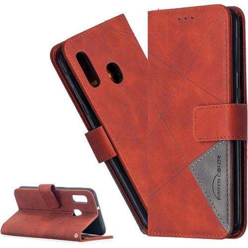 Coque Huawei P Smart 2019 Portefeuille Etui Housse Pour Huawei Honor 10 Lite Coque Motif Prismatique Coloré Pu Cuir Flip Wallet Couverture Pour Huawei P Smart 2019 Bf Prismatic Orange