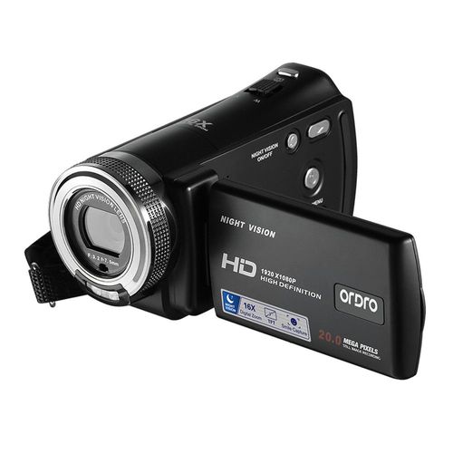 ORDRO V12 HD 1080P 16X Caméscope Zoom numérique vision 20MP nocturne de numérique infrarouge