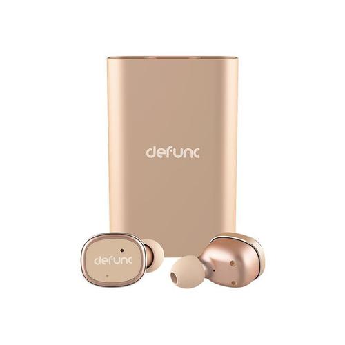 DeFunc True - Écouteurs sans fil avec micro - intra-auriculaire - Bluetooth - or
