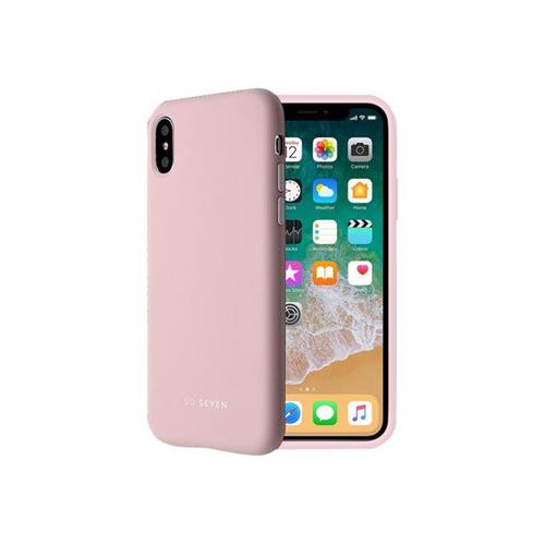So Seven - Coque De Protection Pour Téléphone Portable - Silicone - Rose - Pour Apple Iphone X