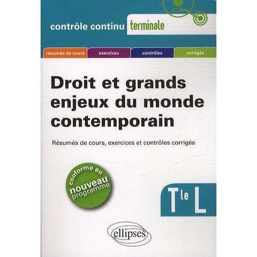 Droit Et Grands Enjeux Du Monde Contemporain Tle L