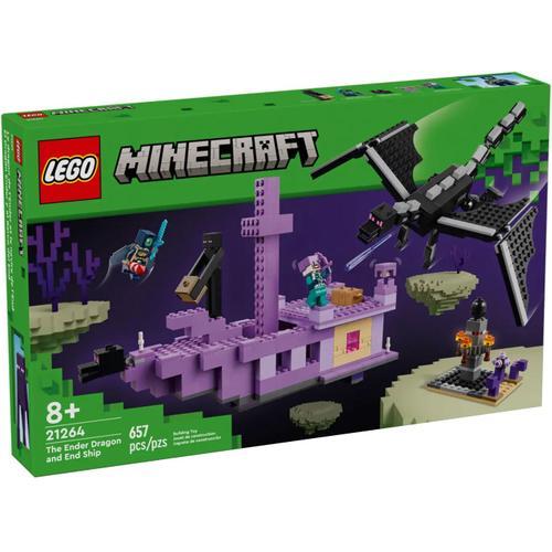 Lego Minecraft - Le Dragon Et Le Navire De L'ender - 21264