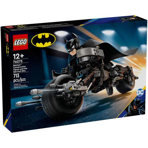 Lego Dc Comics - La Figurine De Batman À Construire Et La Moto Bat-Pod - 76273
