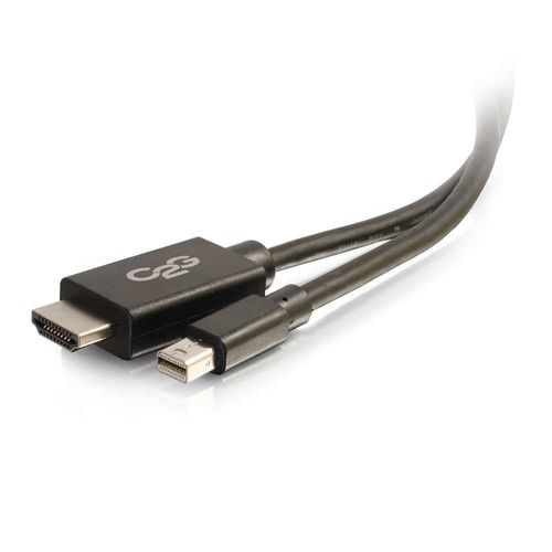 C2G 3ft Mini DisplayPort to HDMI Adapter Cable - Mini DP Male to HDMI Female - Black - Câble adaptateur - Conformité TAA - Mini DisplayPort (M) pour HDMI (M) - 1 m - noir