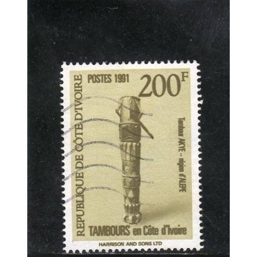 Timbre-Poste De Côte DIvoire (Tambour En Côte DIvoire)